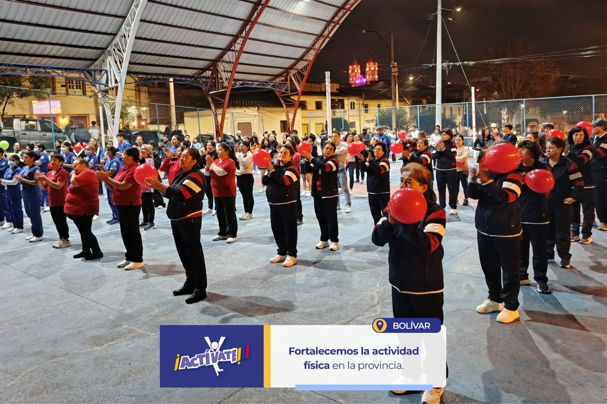 DeporteEc's tweet image. 💯Alrededor de 1000 personas ya disfrutan de los beneficios de #Actívate y #VamosALaCancha en la provincia de Bolívar.

Diversión, bienestar y comunidad, en un solo lugar.🤩

🇪🇨#ElNuevoEcuador