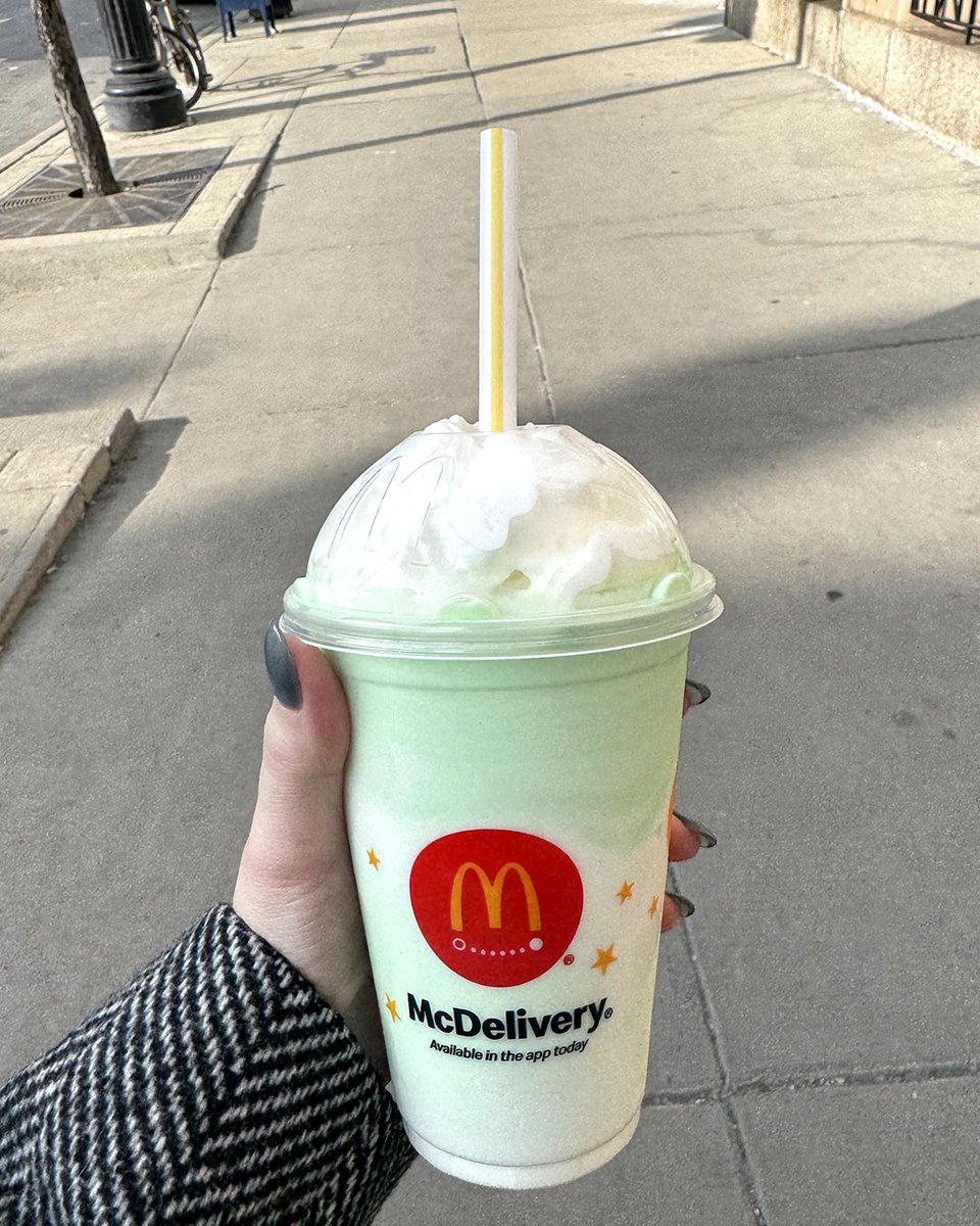 McDonalds's tweet image. trying to include more greens in my diet