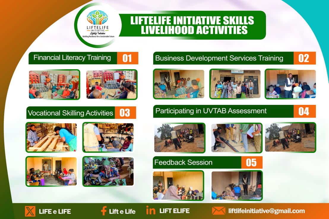 LIFEeLIFE1's tweet photo. LIFTELIFE INITIATIVE SKILLS LIVELIHOOD ACTIVITIES https://t.co/b23eTc6zNM