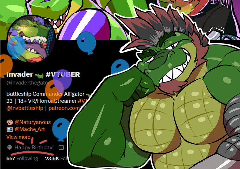 Invader 🐊 #VTUBER 🔜 FWA tweet media