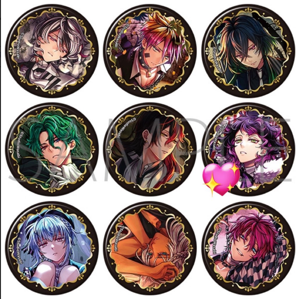 悪魔執事と黒い猫 箔押し 缶バッジ 4th Anniversary あくねこ 4周年