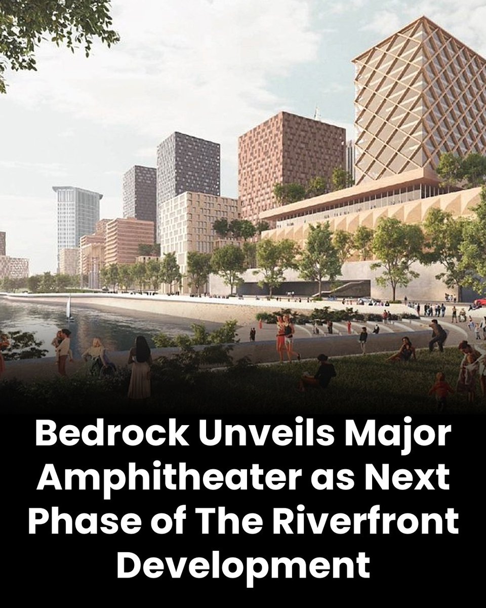 Breaking News: Bedrock is expanding its vision for Cleveland’s riverfront with a 6,200-seat amphitheater set to open in 2028. 🚨 

The new venue will be a key addition to its $3.5 billion Riverfront development.

🔗 Learn More: cleveland.com/news/2026/02/b…

#GreaterCLE <a href="/BedrockCLE/">Bedrock Cleveland</a>