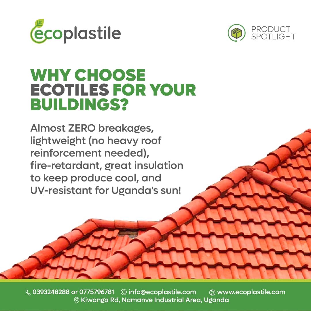 EcoplastileInd1's tweet image. Product spotlight; Roofing Tiles!

Why choose Ecotiles for your buildings? Our eco-friendly roofing tiles are made from recycled plastic, offering a durable and weather-resistant.
Reach out to us via email info@ecoplastile.com and choose the best. #ecoplastile  #durability