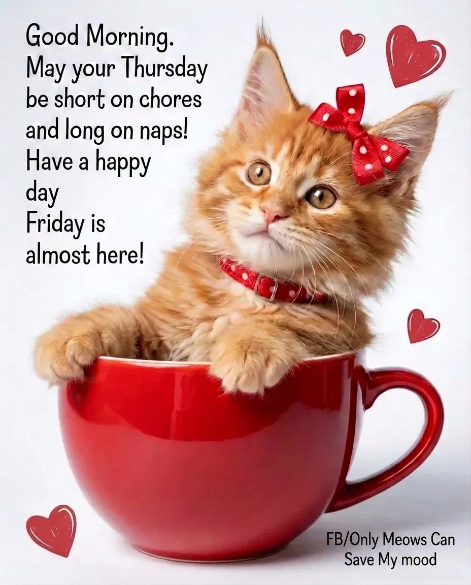 wilewill's tweet photo. Good Morning! Happy Last Thursday of February! 😌 
🌞☕☺️🤗 https://t.co/F2OdXWIg5F
