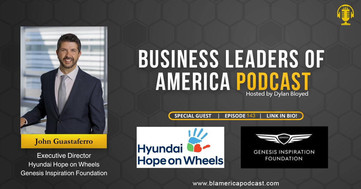In the latest episode of the Business Leaders of America Podcast, I sat down with <a href="/johngmagic/">John Guastaferro</a> , Executive Director of <a href="/hopeonwheels/">Hope On Wheels</a> and <a href="/GenesisInspired/">Genesis Inspiration Foundation</a> , TEDx speaker, author, and professional magician, to talk about what it really means to lead with purpose.

John oversees
