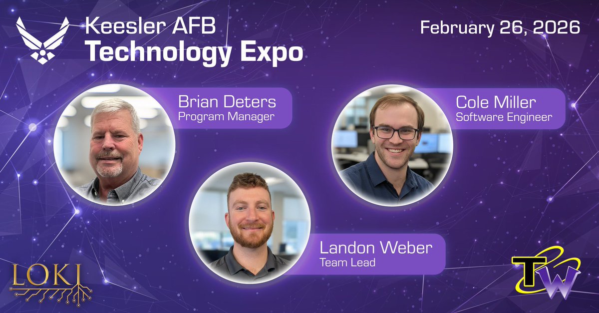 techwizardsinc_'s tweet photo. We’re LIVE at the Keesler AFB Technology Expo!
Visit our booth to experience our immersive VMTs/VOTs integrated with LOKI – our AI/ML algorithm delivering actionable, data-driven training insights.
Can’t make it in person? Explore our virtual booth here: https://t.co/FlxyleuRis https://t.co/r9k370Eik3
