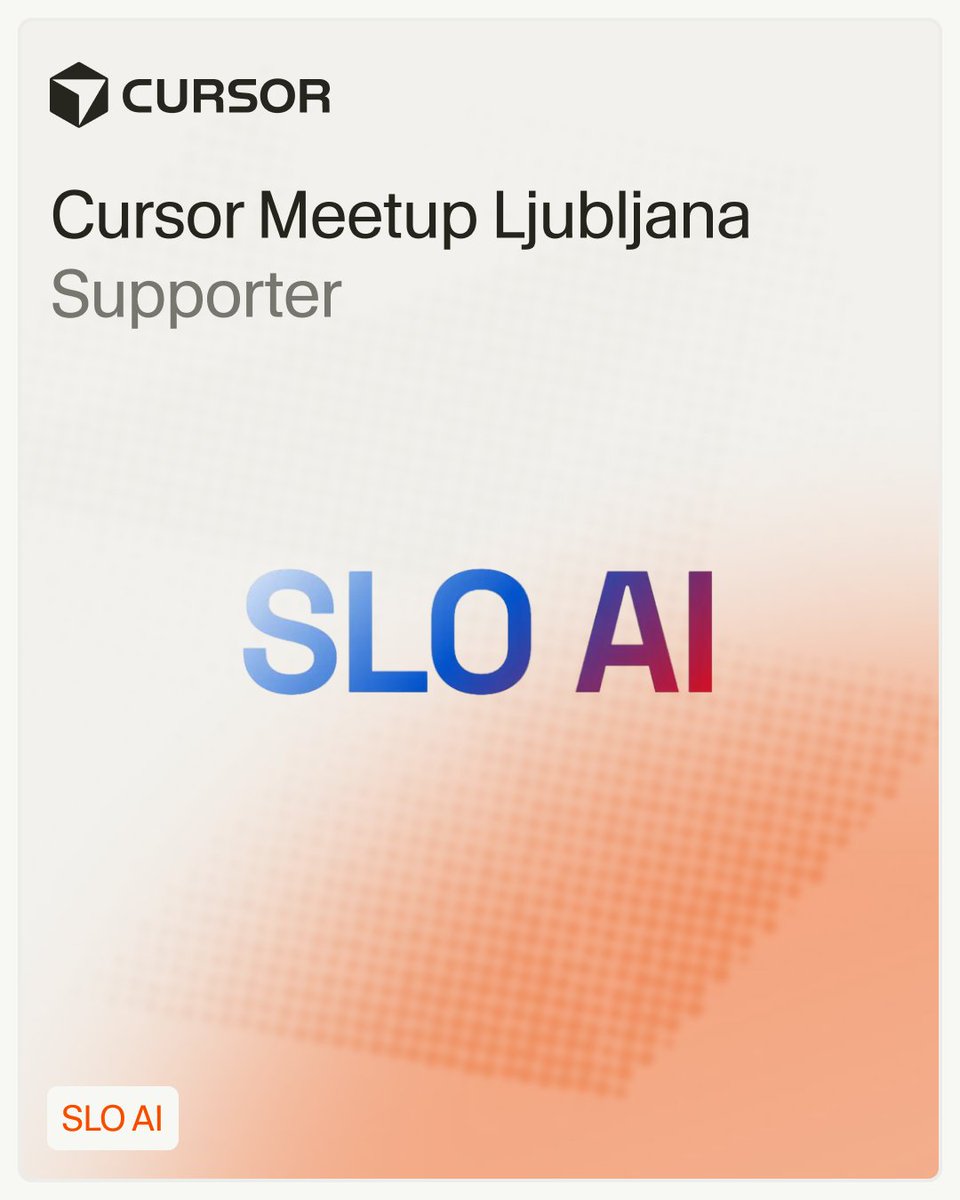 Cursor Community Slovenia tweet media