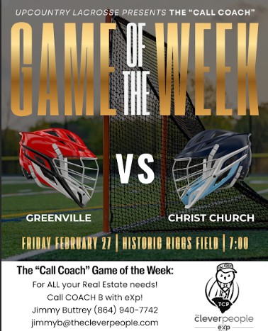 jbuttrey75's tweet photo. CALLCOACH Games of the Week!
Boys: Greenville High School Red Raiders vs Christ Church Episcopal School Cavaliers at Clemson's historic Riggs Field. 

Girls: Christ Church Episcopal School Cavaliers at TL Hanna High School Yellow Jackets. 

Here we go.
#CALLCOACH https://t.co/TaK2G4nMqT