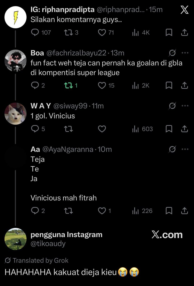 TEJA. TE.. JAA.. 

I 💙 twitter/x 🤣🤣🤣