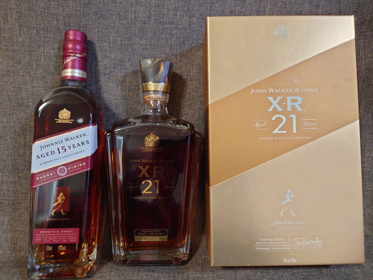 自宅にあるジョニーウォーカー、49〜50種類目を一気に。シェリー