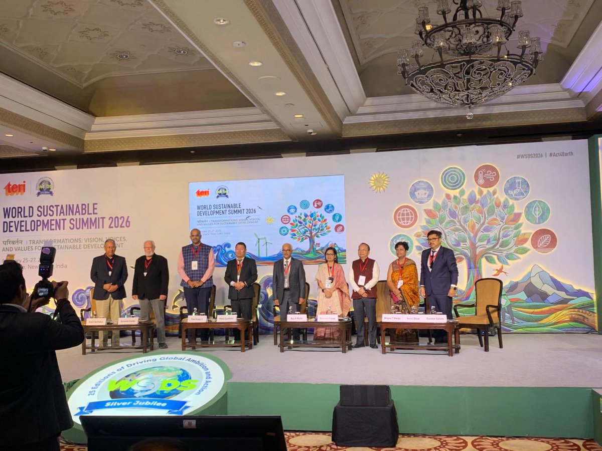 MTSherpa5's tweet photo. Delighted to attend “World Sustainable Development Summit” as plenary speaker on 26/02/26 in Delhi. https://t.co/3TabfgmrKd