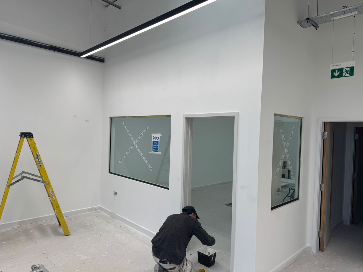 Rap_Interiors's tweet photo. Shutter Studio update 🚧✨

Our industrial fit out is nearly complete. The mezzanine and partitions are in, services are installed, and decoration is almost finished with flooring going down next week.

More soon: https://t.co/XqHdPAwCbP

#IndustrialFitOut #OfficeFitOut https://t.co/Dh1CW0ub7J