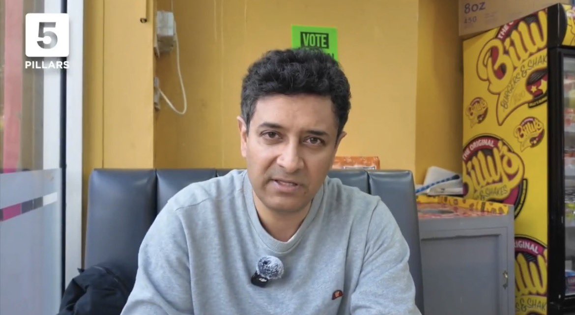 3/ Muslim Greens co-founder and Pakistan-born Fesl Reza-Khan—strategist for Hannah Spencer’s sectarian campaign.