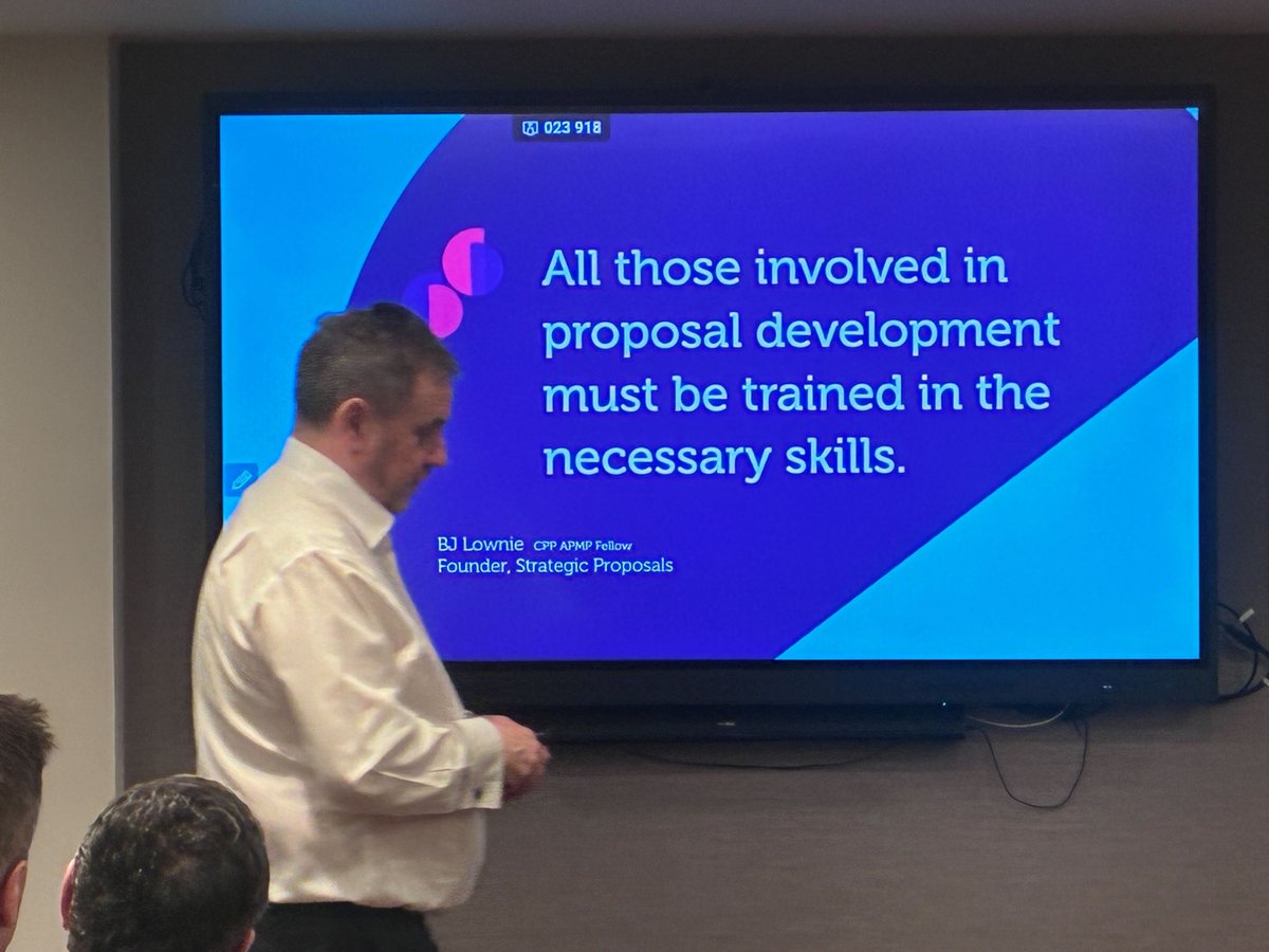 VisibleThread's tweet image. How do you win and then do it again? 🤔

Jon Williams of Strategic Proposals just took us through the "Win One. Win Many".

A huge thanks to Jon for such a strong first session.

📍 VisibleThread Bristol Forum 🇬🇧 

#GovCon #GovernmentContracting