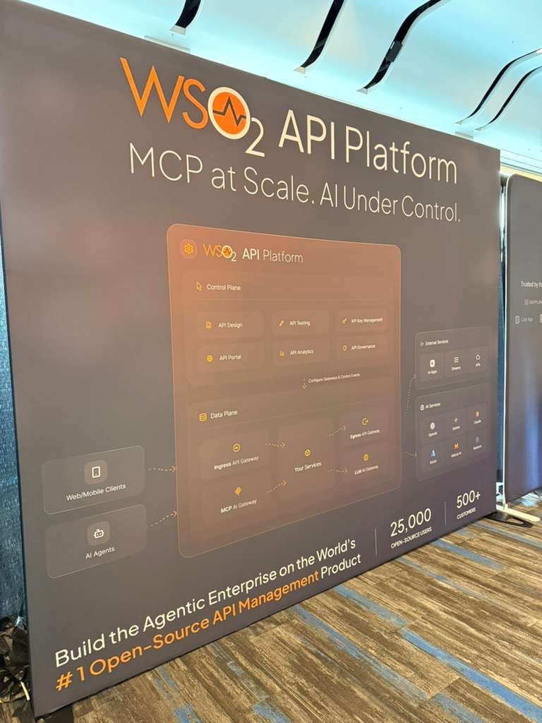 wso2apiplatform's tweet photo. Did you get the chance to stop by our booth at @DeveloperWeek ? If not, check out the atmosphere at Developer Week this year. 🚀
#apiplatform #MCP #WSO2 https://t.co/ZzIL0q0dD9
