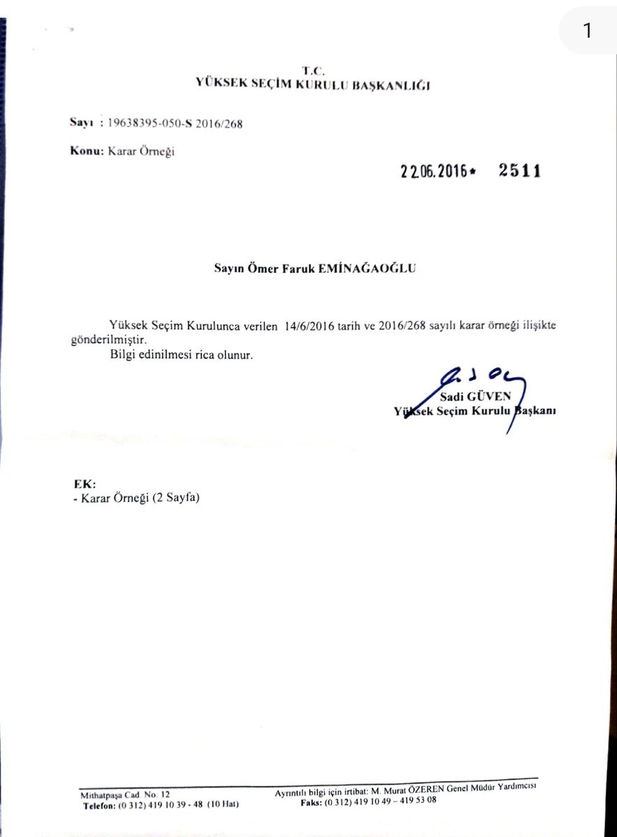 2016'da Erdoğan hakkındaki diploma başvurumu karara bağlayan ve reddeden 10 kişilik YSK'da;
3 üye daha sonra FETÖ nedeniyle yargıçlıktan ceza aldı ve yargıçlıktan ihraç edildi.
Diğer 3 üye 2017 de mühürsüz zarf kararına da imza attı.
Geride kalıyor 4 üye ki, o da kararın ne