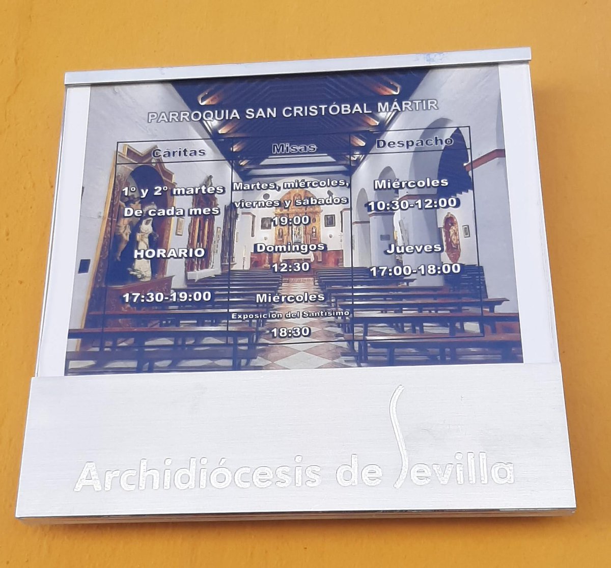 📢 INFORMACIÓN PARROQUIAL.

Desde hoy, nuestra <a href="/iglesiaburgui/">PARROQUIA BURGUILLOS</a> dispone de la información de los horarios parroquiales para todo el que lo necesite. 

Se encuentra ubicado en la puerta del Despacho Parroquial. 

Muchas gracias.