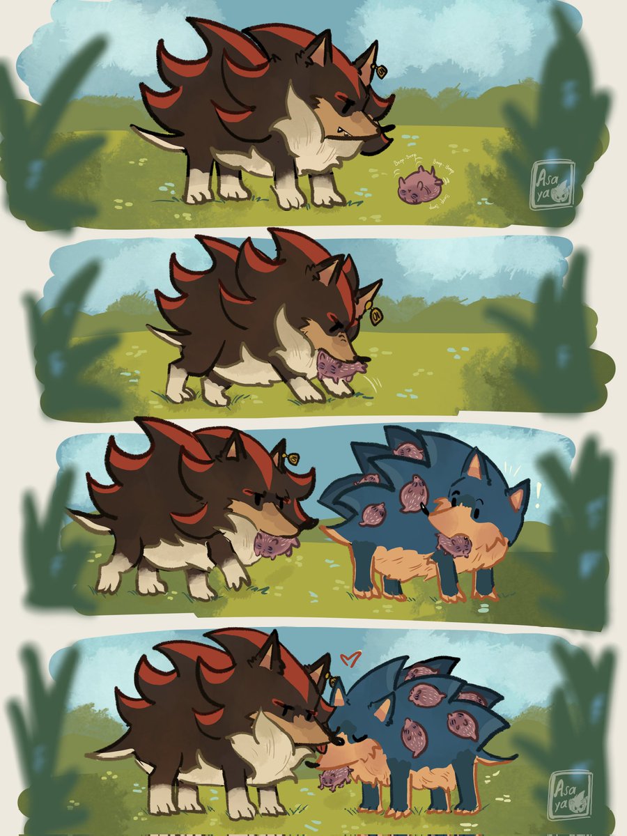 Shadow to the rescue (⁠人⁠ ⁠•͈⁠ᴗ⁠•͈⁠)
[#ShadowTheHedgehog #Sonic #sonadow #Shadonic #wildhogAU]
