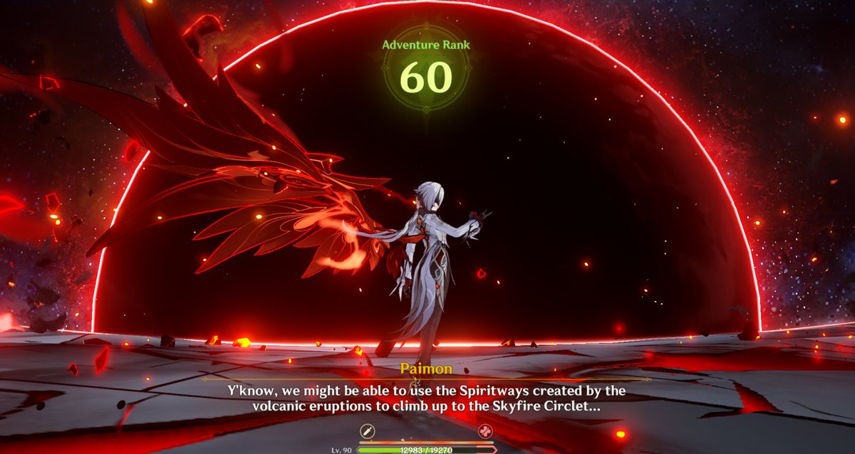 paimon ruined my ar 60 screenshot i gotta cry