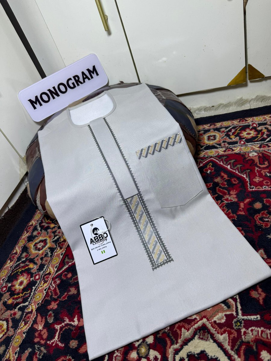 Kaftan Monogram 

Ready made Available

Complete sewing extra charges apply 

Price 40k

☎️💬 08034706541

Location Zaria 

Delivery Nationwide 

Please repost and patronize 

Follow for more updates