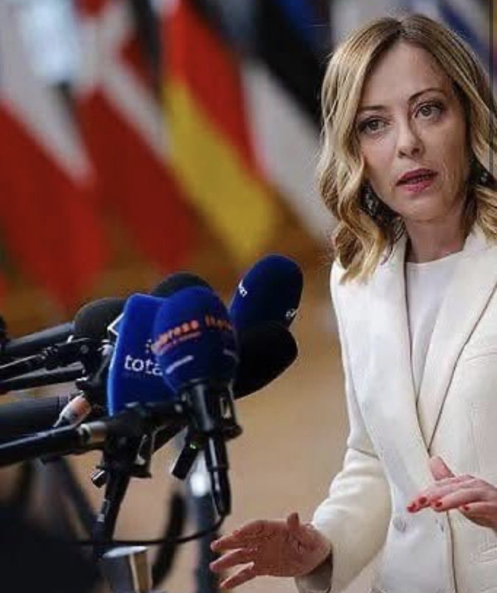 BREAKING: 🇮🇹 Italian Prime Minister, Giorgia Meloni:

"You raise your voice to defend your people and they call you racist. You want your children to grow up in a safe neighborhood and they call you xenophobic. We want the laws of your country to be written by Italians, not by a