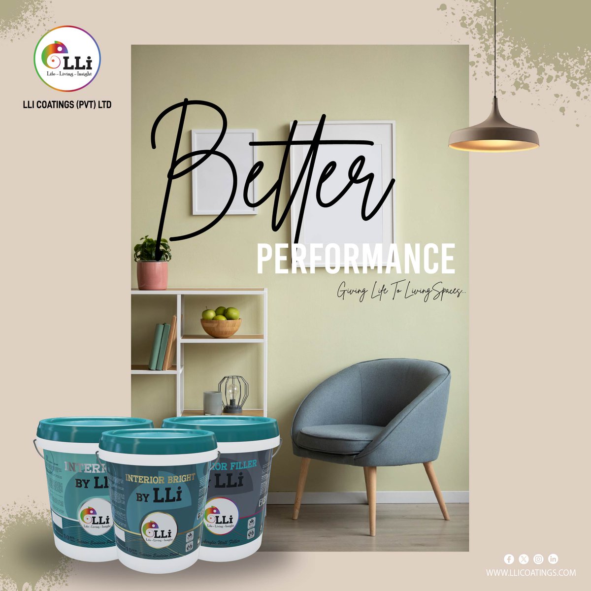 llicoatings's tweet photo. Better Performance with LLI Coatings... 👌
#BetterPerformance #LLIcoatings #durablewallpaints #affordablepaint #emulsionpaint #HighQualityPaint #interiorpaints #waterbasedpaint #wallpaints #paintmanufacturer #housepaint #paintingtips #homepainting https://t.co/PT6FzJ355O