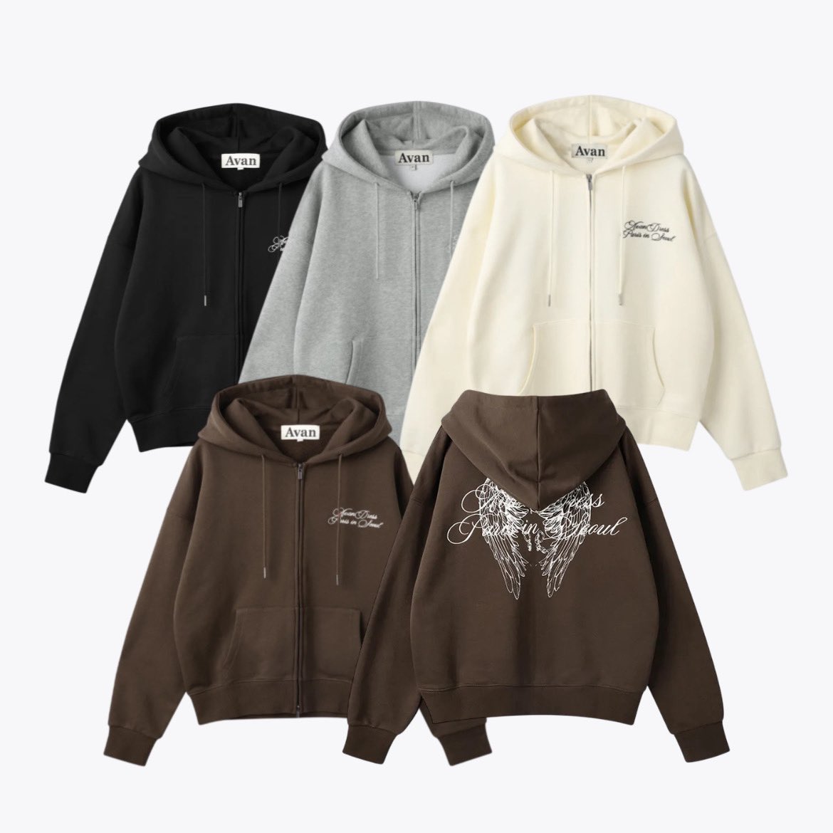 prevnseoul's tweet photo. ꒰ Pre ꒱ Avandress ⊹*⟡ 🤎🏹🪽⋆.˚

angel wing hoody zip-up 4 colors
★ ลด 35% เหลือ 1990.- ส่งฟรี (มัดจำ 990.-) 

🛩️ ส่งกลับแอร์ ♡ รับพรีจนกว่าคูปองจะหมดค่ะ
#avandress #พรีเกาหลี #พรีออเดอร์เกาหลี https://t.co/I6keIMgzpo