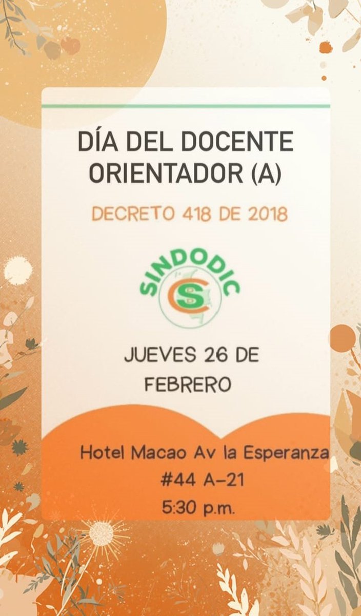 SindodicSindicato Nacional de Directivos Docentes tweet media