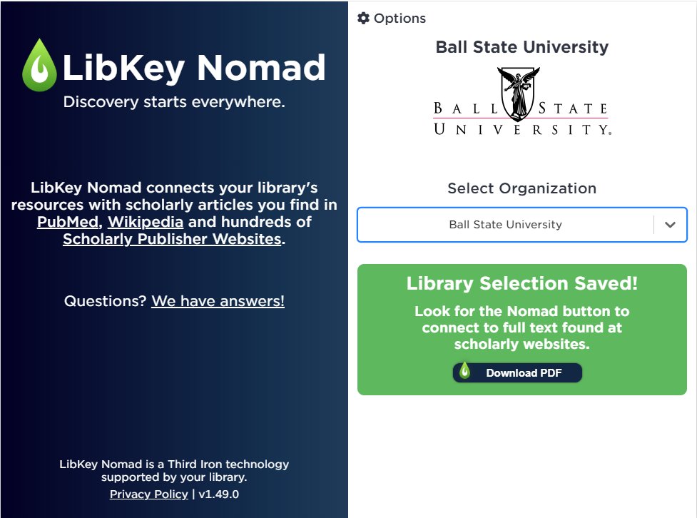 Ball State Libraries tweet media