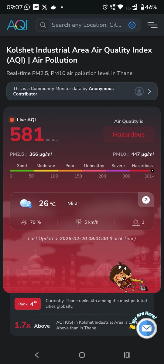 radnus1987's tweet photo. @Pankajamunde need strict action against constr sites in #Kolshet road and #Thane.#AQI has crossed 500 here.Concrete sites are operating in residential area near @Lodha #Amara.Need complete halt of construction in Thane till norms are followed. @TMCaTweetAway @CMOMaharashtra https://t.co/6eTM8ibRJl