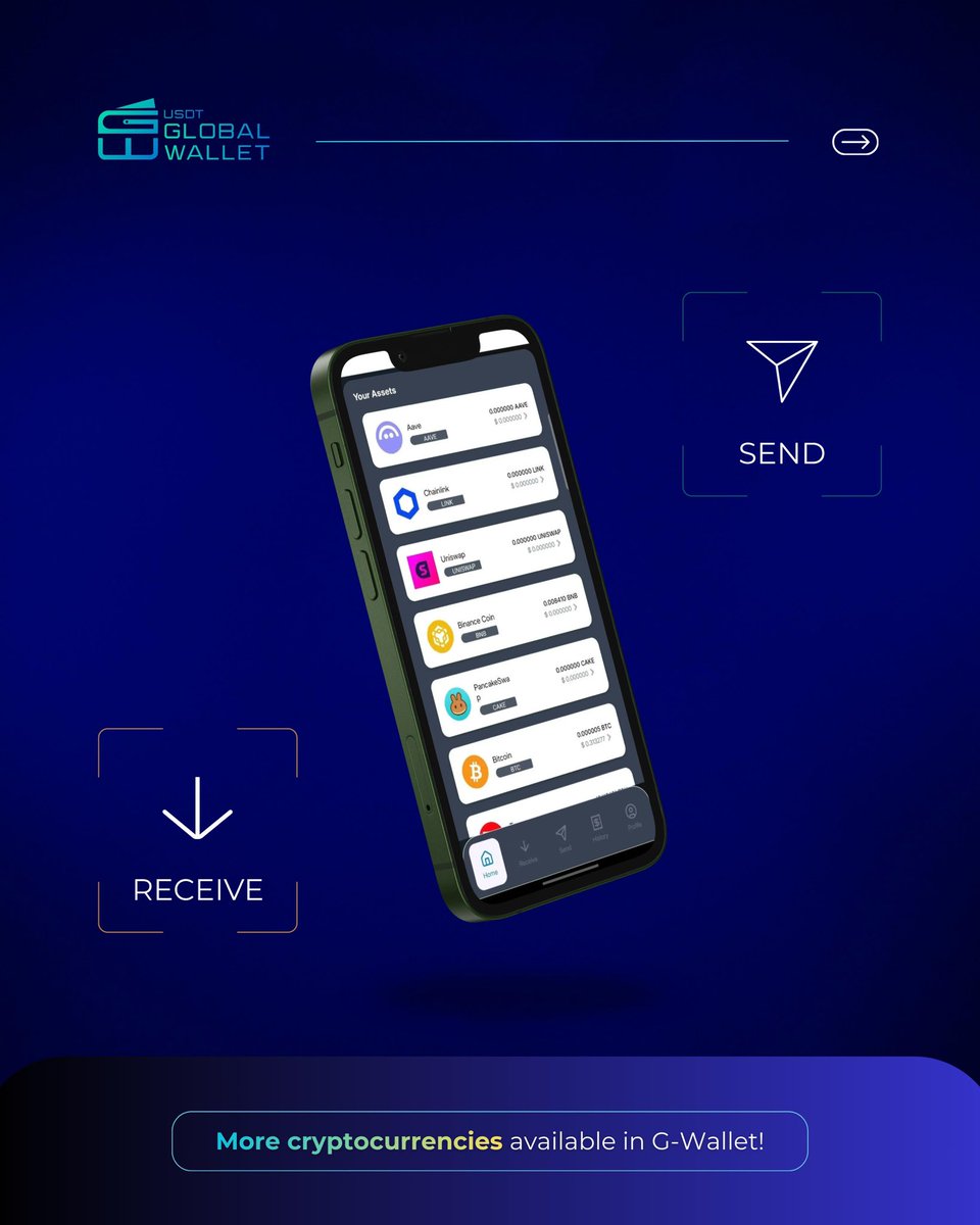 USDTGWallet's tweet photo. We keep growing!

G-Wallet is expanding you can now operate & deposit with new cryptocurrencies directly in your wallet for faster, more flexible transactions.

✅ More assets
✅ More connectivity
✅ More opportunities

Update your experience and start using the newly available cryptocurrencies today.

🔗 More info: https://t.co/JmtBQ8SHmD
📲 Official networks: https://t.co/7UzltjnQZG

#GWallet #CryptoWallet #Blockchain #CryptoNews #DeFi #DigitalAssets #Web3 #CryptoCommunity #Innovation #Fintech