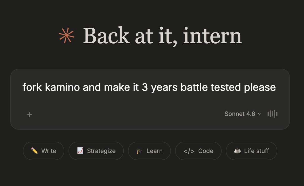 Kamino Intern tweet media