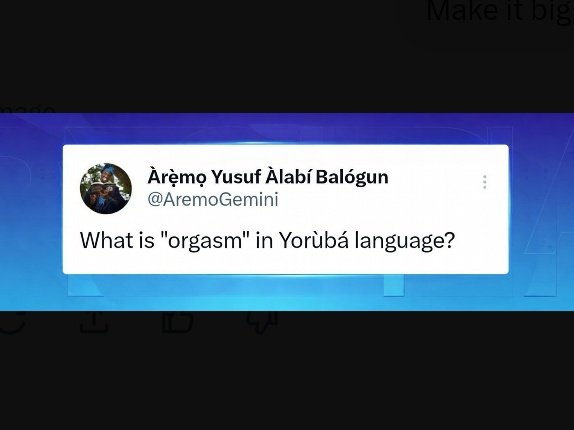 What is Orgasm in Yoruba Language? 👇🏿
