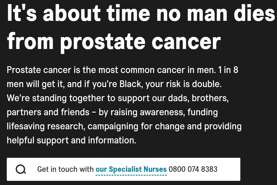 MacmillanInfo's tweet photo. This month is prostate cancer awareness month. Prostate cancer UK has great information and support for those who are going through tests, or are living with prostate cancer. You can even call their specialist nurses for more information on 0800 074 8383. https://t.co/R7CKGqcXed