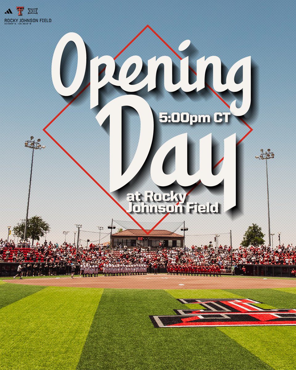 TechAthletics's tweet photo. Lubbock, are you ready?

No. 2 @TexasTechSB is back at home for the first time this season! Let’s pack the Rock!

🎟️ https://t.co/hVwDVFuK42 https://t.co/KYIOcLlO4m