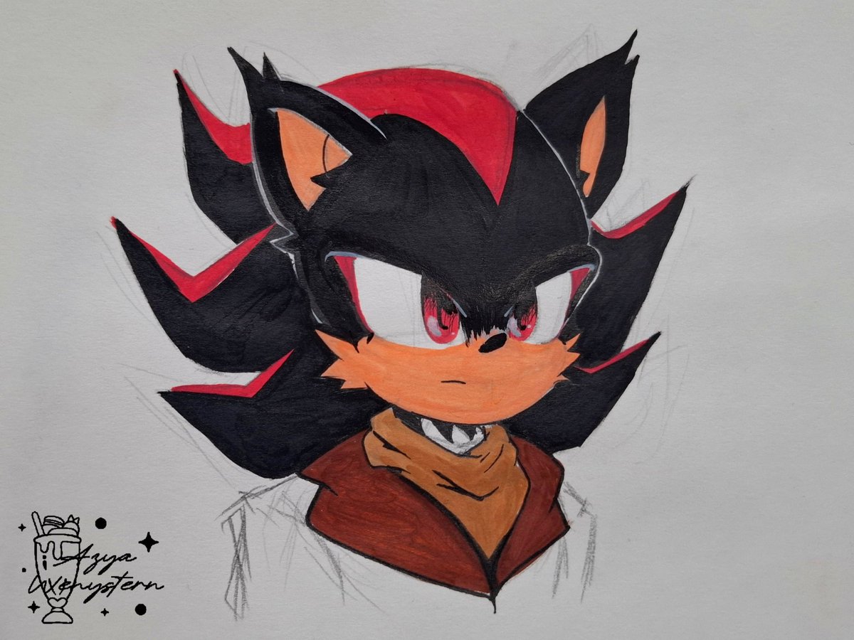 Work doodle p5.
Shadow the hedgehog

#fanart #ShadowTheHedgehog #shadowfanart #doodle #acrylicmarkers