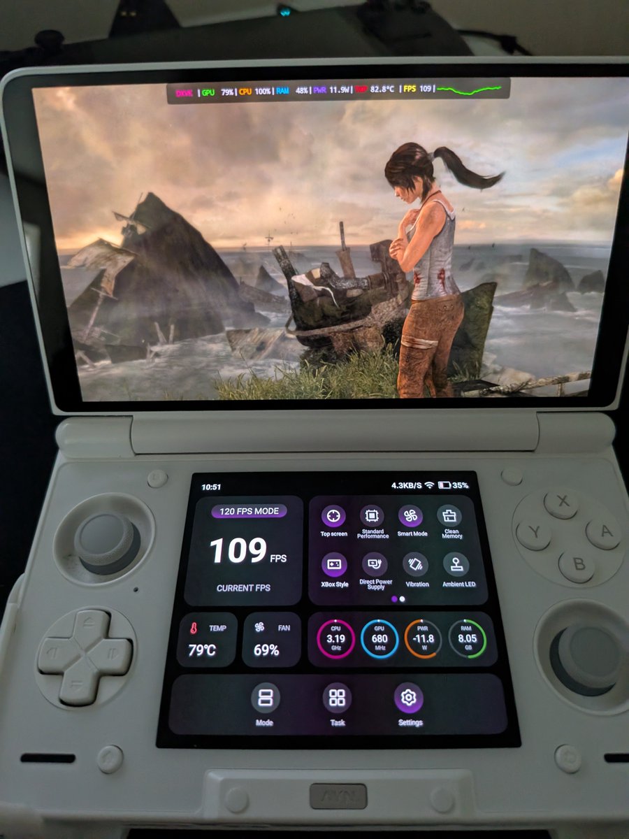 leomed47's tweet photo. @carygolomb @BobWulff @Fabrazz @carygolomb turns out it's total system power! Also thought you might enjoy a direct comparison targeting the same 12W total system power on SD OLED (7W TDP) 👀 https://t.co/iQ3yadNfk9