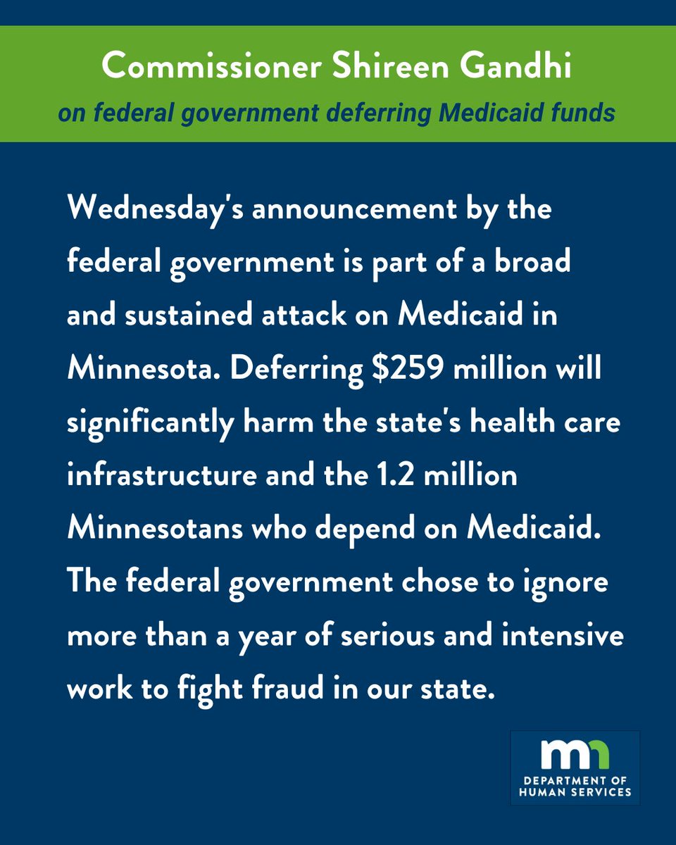 MN Department of Human Services tweet media