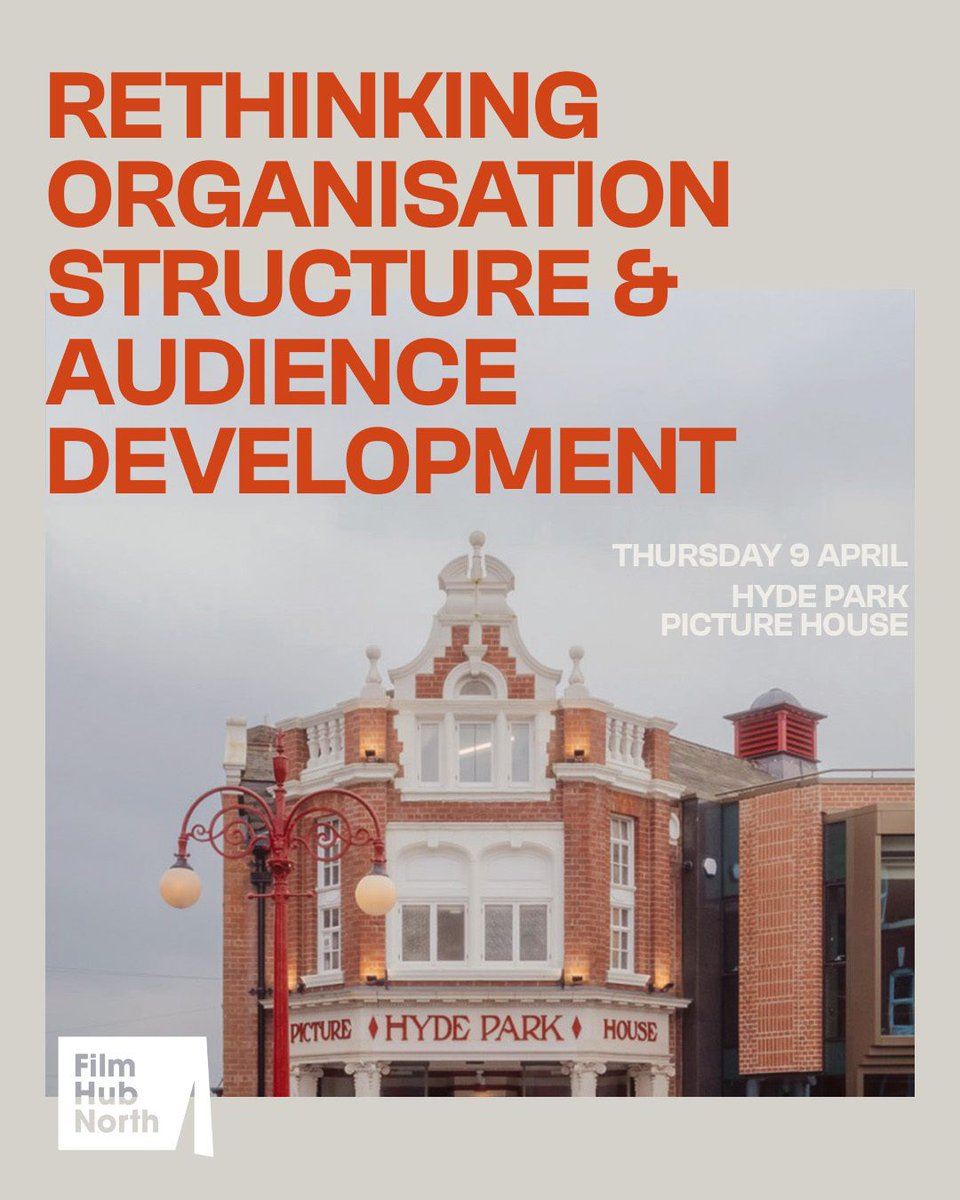 FilmHubNorth's tweet photo. Audience development doesn’t happen in one department – it takes a whole organisation. 💪
Join us for a behind-the-scenes look at how Hyde Park Picture House adapted their community strategy, building, and more to grow their audiences since reopening. https://t.co/3WWpNmyhoY https://t.co/ukZgdiEW3w