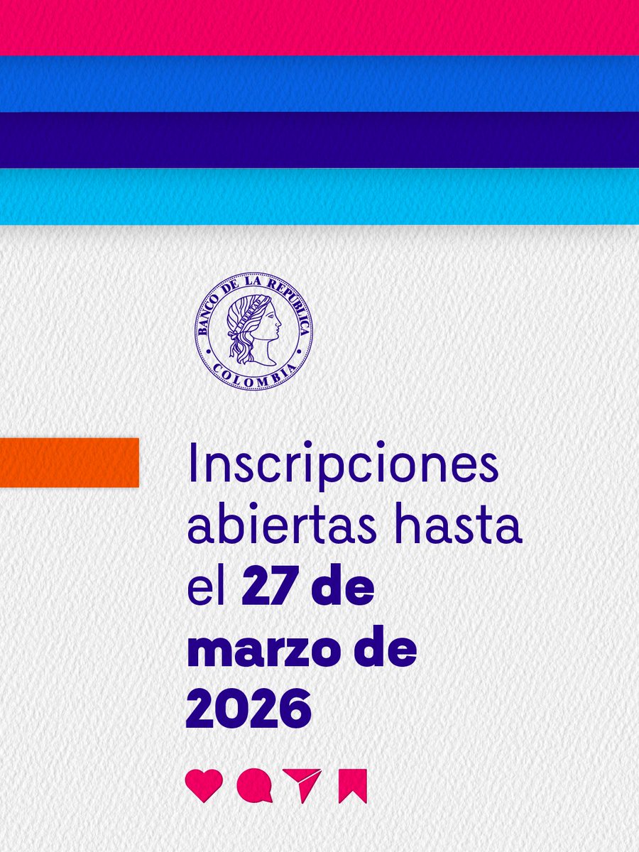¿Pensando en una maestría o doctorado? Conozca el Programa de Estudios en el Exterior del Banco de la República. 👩🏻‍💻

Programas: Doctorado en Economía, Maestría en Políticas Públicas, Maestría en Administración Pública, Posgrado en Derecho Económico y Posgrado en Música.

Estudie