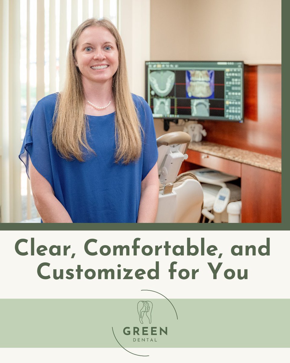 If you're ready to straighten your smile, we’re here to help you find the right fit. With custom clear aligners, you’ll enjoy a flexible, discreet option that fits your routine. Learn more at drgreendental.com/services/cosme….