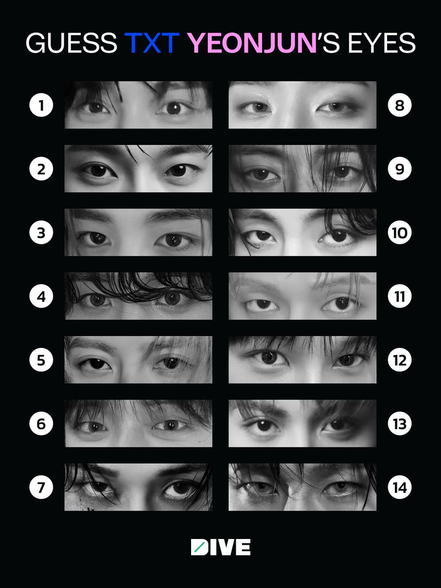 Can you guess TXT YEONJUN's eyes?! 👀