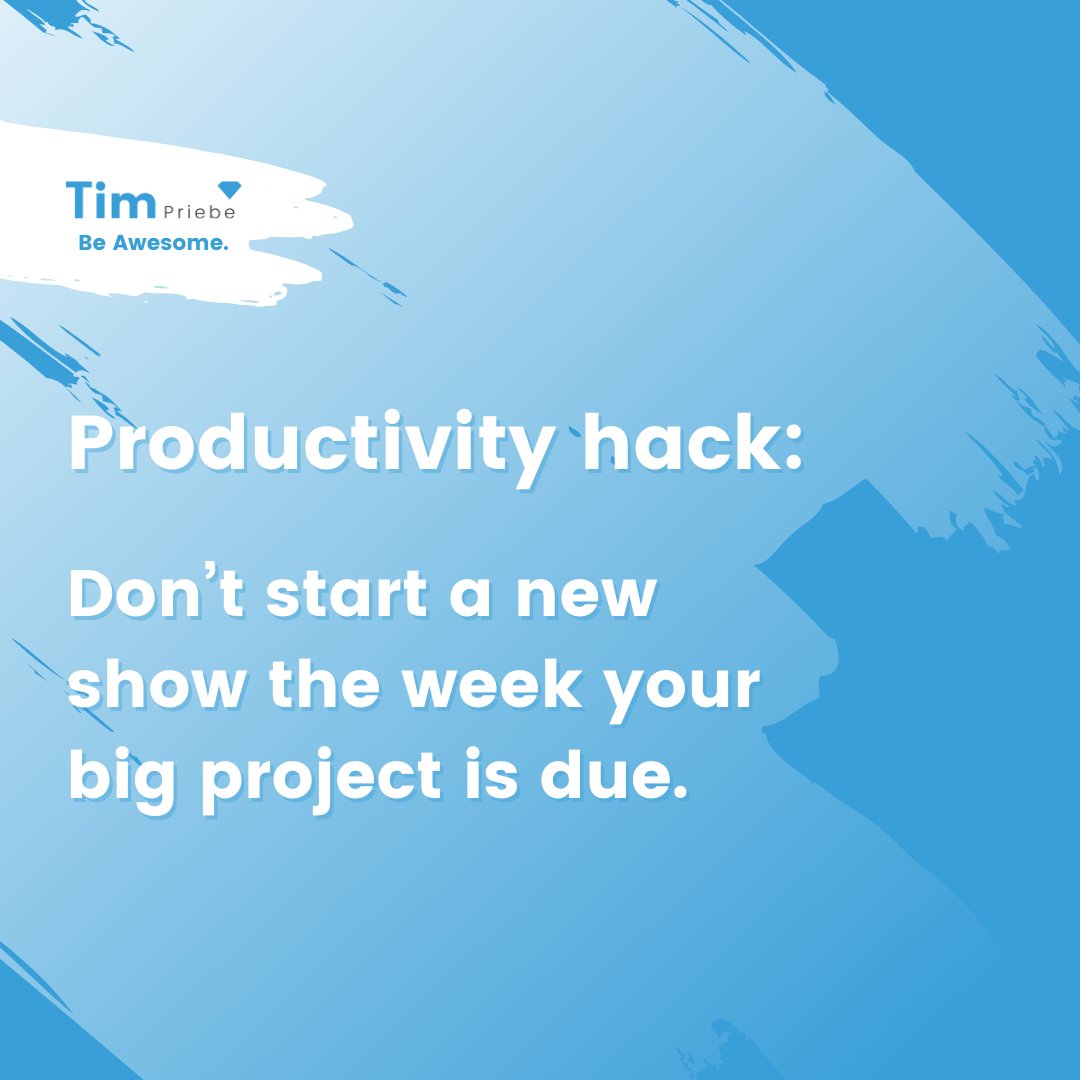 timjpriebe's tweet image. Ask me how I know. 😅

Let's all agree to protect our focus this week. Or at least finish the season first.

#professionalgrowth #personalgrowth #beawesome #focusmatters #finishstrong