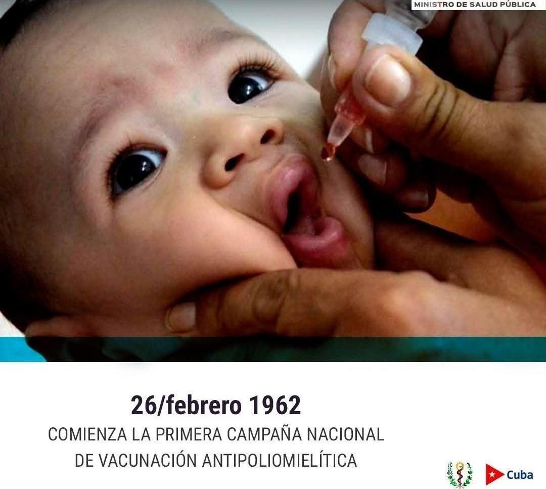 DmePinar's tweet photo. Hoy pero de 1962 Cuba inició la campaña de vacunación antipolio.Con movilización popular, colaboración internacional y voluntad política, se inmunizaron más de 2 millones de niños.Fue el primer país de América Latina en eliminar la enfermedad.
#CubaMined #PinardelRío #PinardelRío https://t.co/85JrwuNsZw