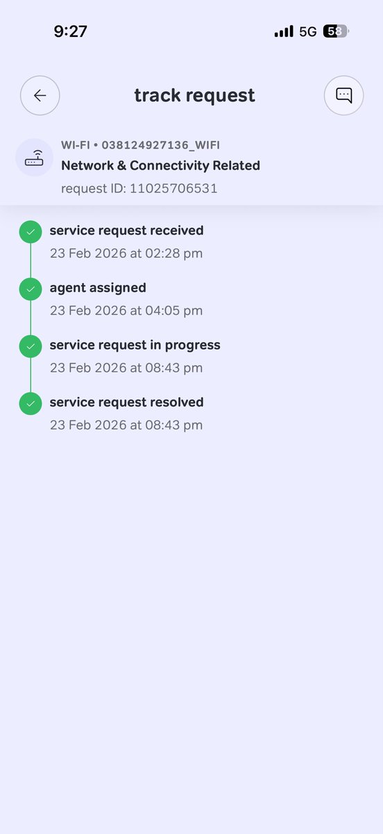 ApMaj2511's tweet photo. @airtelindia 
Wifi at my branch at Indian Bank Sakuntala Road K Das Market Agartala Tripura not working since last 10 days. Lodged a ticket via the airtel thanks app. But still no engineer is yet to arrive. However, the app says the issue is resolved. RIDICULOUS SERVICE!!! https://t.co/xSVO3KbpoM