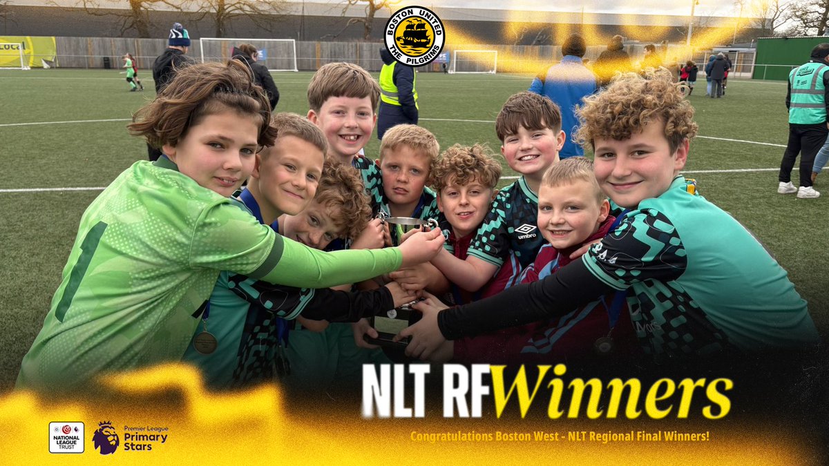 🏆 WINNERS! 🏆

After beating Oxford City 1-0 in the final, Boston West Academy has been crowned NLT Regional Finals Champions at Solihull Moors today! 🙌⚽

A massive well done to all of the players! 👏

The team now progresses onto the National Finals 🚀

#UTP 🧡🖤 #NLTrust