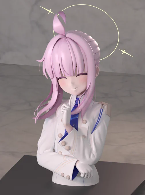 不知火カヤフィギュア化計画 目を閉じたら一気にカヤっぽくなった やっぱりキャラの特徴を抑えるの大事ですね とりあえず造形は完了したので、あとはこれを実物にするか否か……