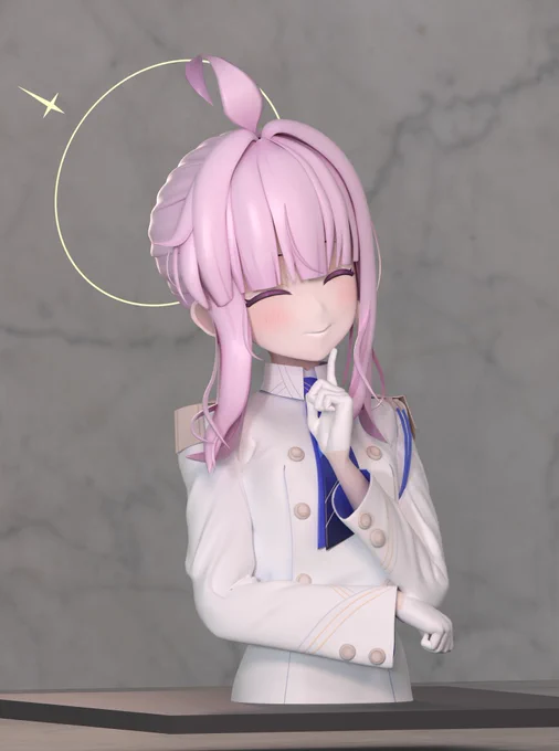 不知火カヤフィギュア化計画 目を閉じたら一気にカヤっぽくなった やっぱりキャラの特徴を抑えるの大事ですね とりあえず造形は完了したので、あとはこれを実物にするか否か……