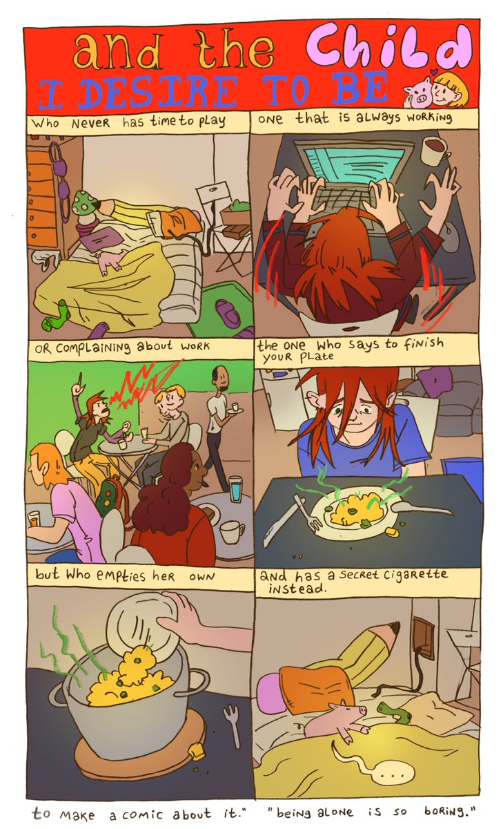 ZieeeeJ's tweet photo. The horrible mother I am. 
Me and my longterm boyfriend broke up last year and the only way to cope is to make a comic about it.
.
#webcomic #breakup #coping #autobiocomics #selfcare https://t.co/HuD7dnyrFm