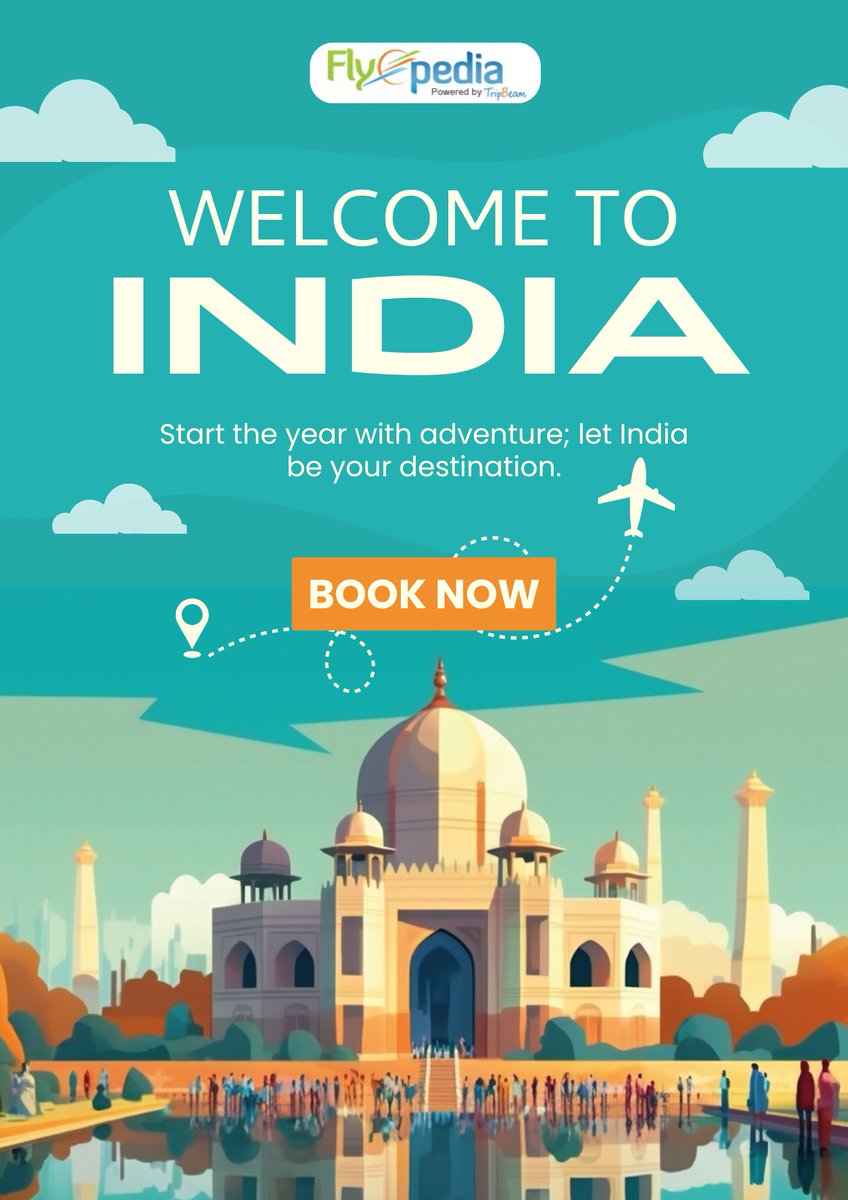 flyopedia's tweet photo. Welcome to India Where every street tells a story, every monument holds history, and every journey becomes a memory.
Start your year with adventure and let India be your next destination!
Book your flights with https://t.co/8YHRLs5Lme and travel stress-free with the best deals. https://t.co/mXuAjnIkz7